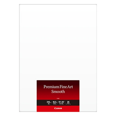 Canon FA-SM2 Premium Fine Art Smooth Photo Paper (17x22 Inch, 25 Sheets)