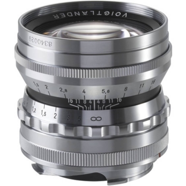 Voigtlander Nokton 50mm f/1.5 Aspherical Lens for Leica M (Silver