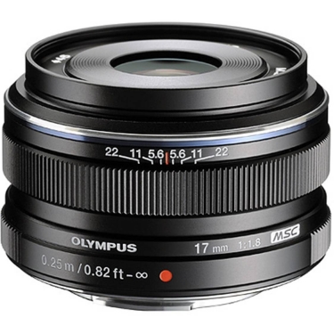 Open Box Olympus MSC 17mm F1.8 Lens for Micro Four Thirds Mount (Black)