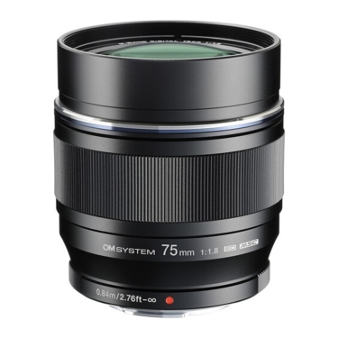 OM System MSC 75mm f1.8 Lens for Micro Four Thirds Mount (Black)