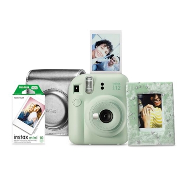 Fujifilm Instax Mini 12 Instant Camera Holiday Bundle (Green)