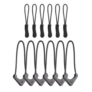 WANDRD Standard Zipper Puller (Black, 12-Pack)