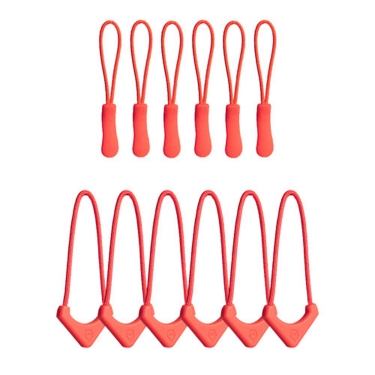 WANDRD Standard Zipper Puller (Red, 12-Pack)