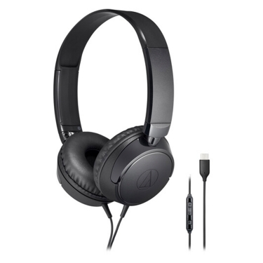 Audio-Technica ATH-S120C On-Ear USB-C Headphones (Black)