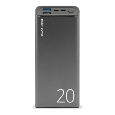 LOGiiX Piston Power 20000mAh USB-A & USB-C Power Bank (Grey)