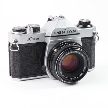 Pentax K1000 + 50mm F2.0 (BGN) (New Seals) Used Film Camera