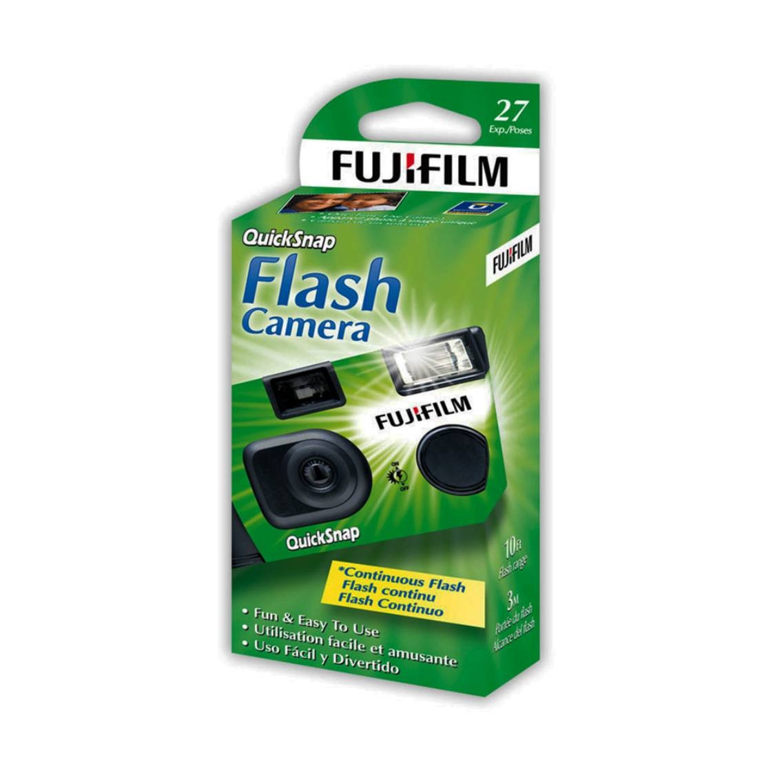 Fujifilm QuickSnap Flash 400 Disposable 35mm Camera 27 exposures 