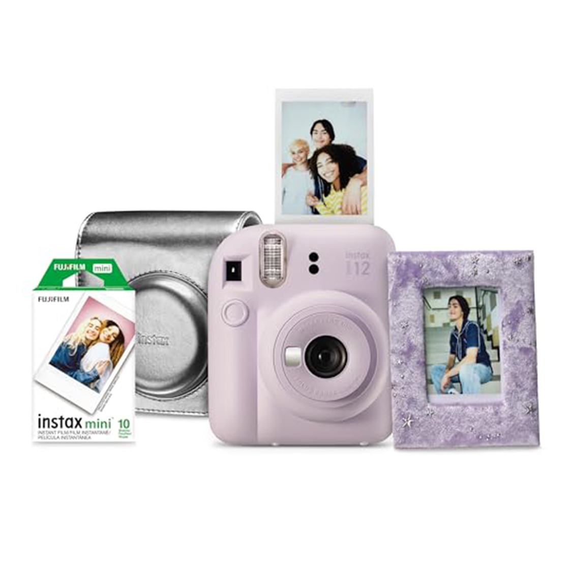 Fujifilm Instax Mini 12 Instant Camera Holiday Bundle (Purple)