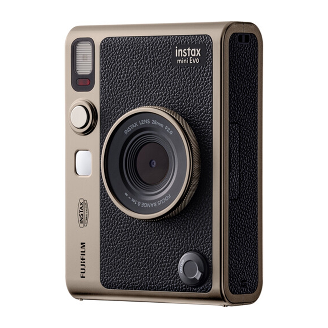 Fujifilm Instax Mini Evo Hybrid Instant Camera Bundle (Limited Edition, Titanium Gold)