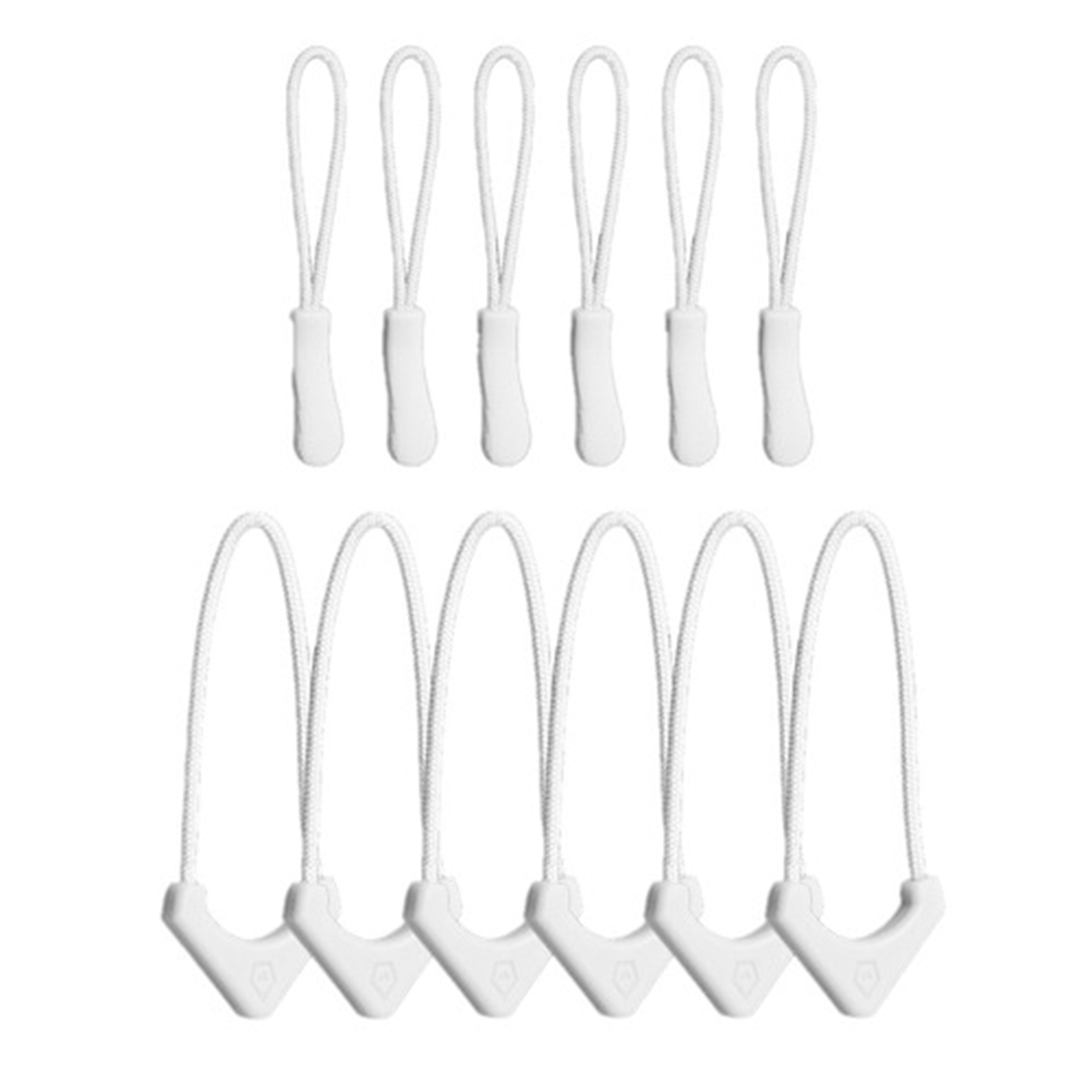 WANDRD Standard Zipper Puller (Cloudbreak White, 12-Pack)