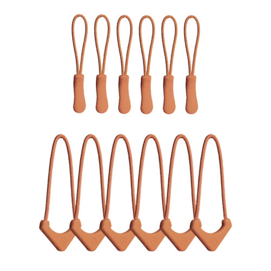 WANDRD Standard Zipper Puller (Sedona Orange, 12-Pack)