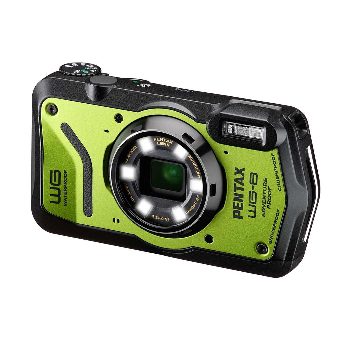 Ricoh Pentax WG-8 Digital Camera (Green)