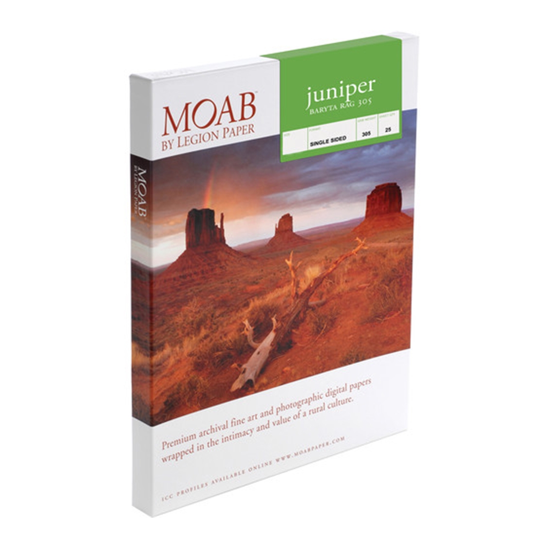 MOAB Juniper Baryta Rag 305 Paper 13x19 Inch (25 Sheets)