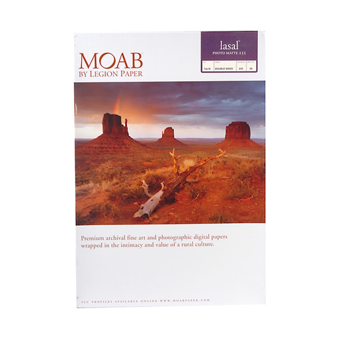 MOAB Lasal Photo Matte 235 Paper (13x19 Inches, 50 Sheets)