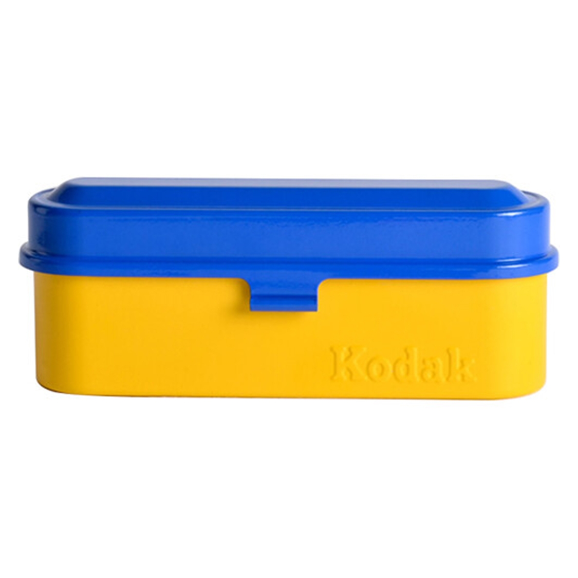 Kodak Steel 35mm Film Case (Blue Lid/Yellow Body)