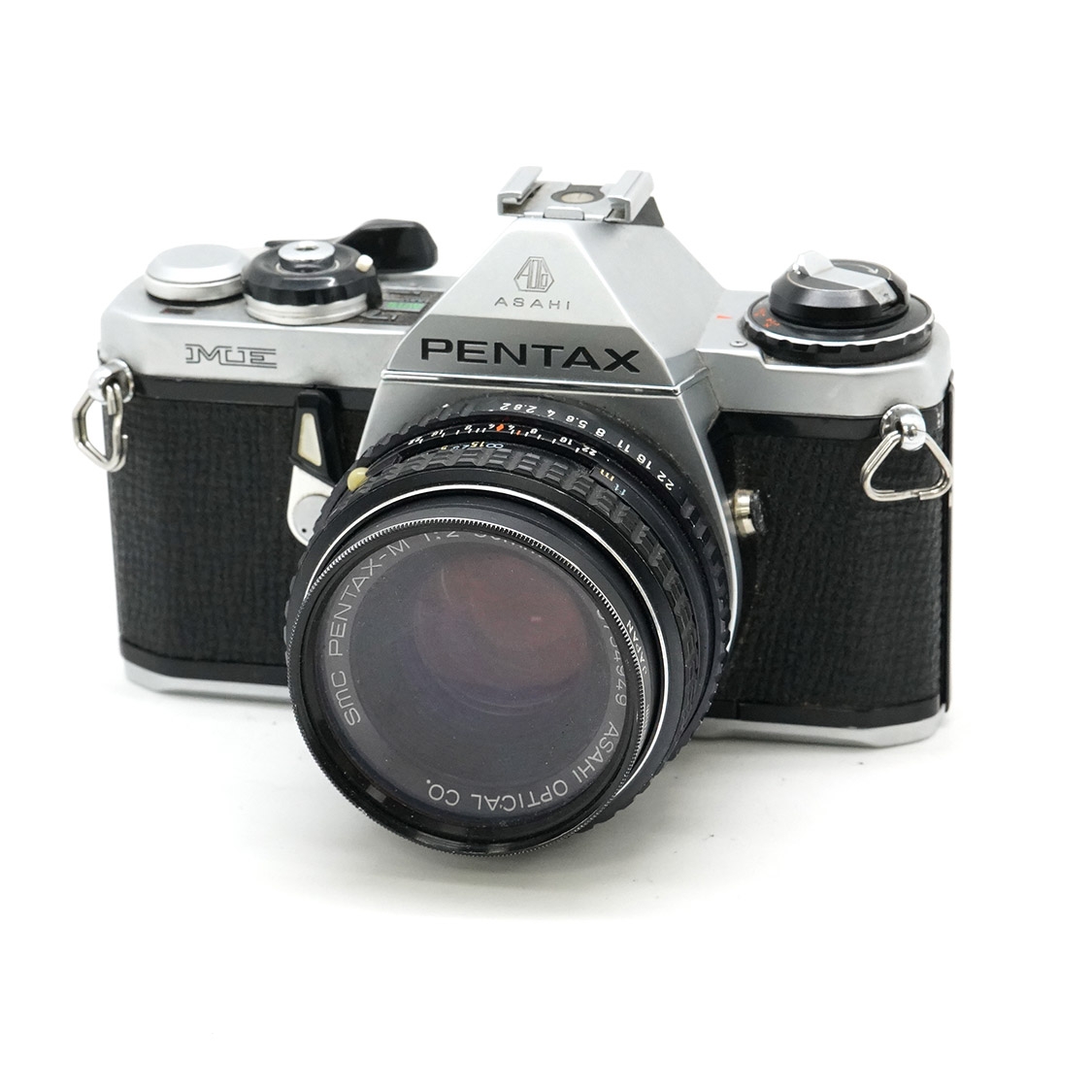 Pentax ME 35mm Film SLR Camera with 50mm F2 Lens (As-Is - No Bulb Mode) Used