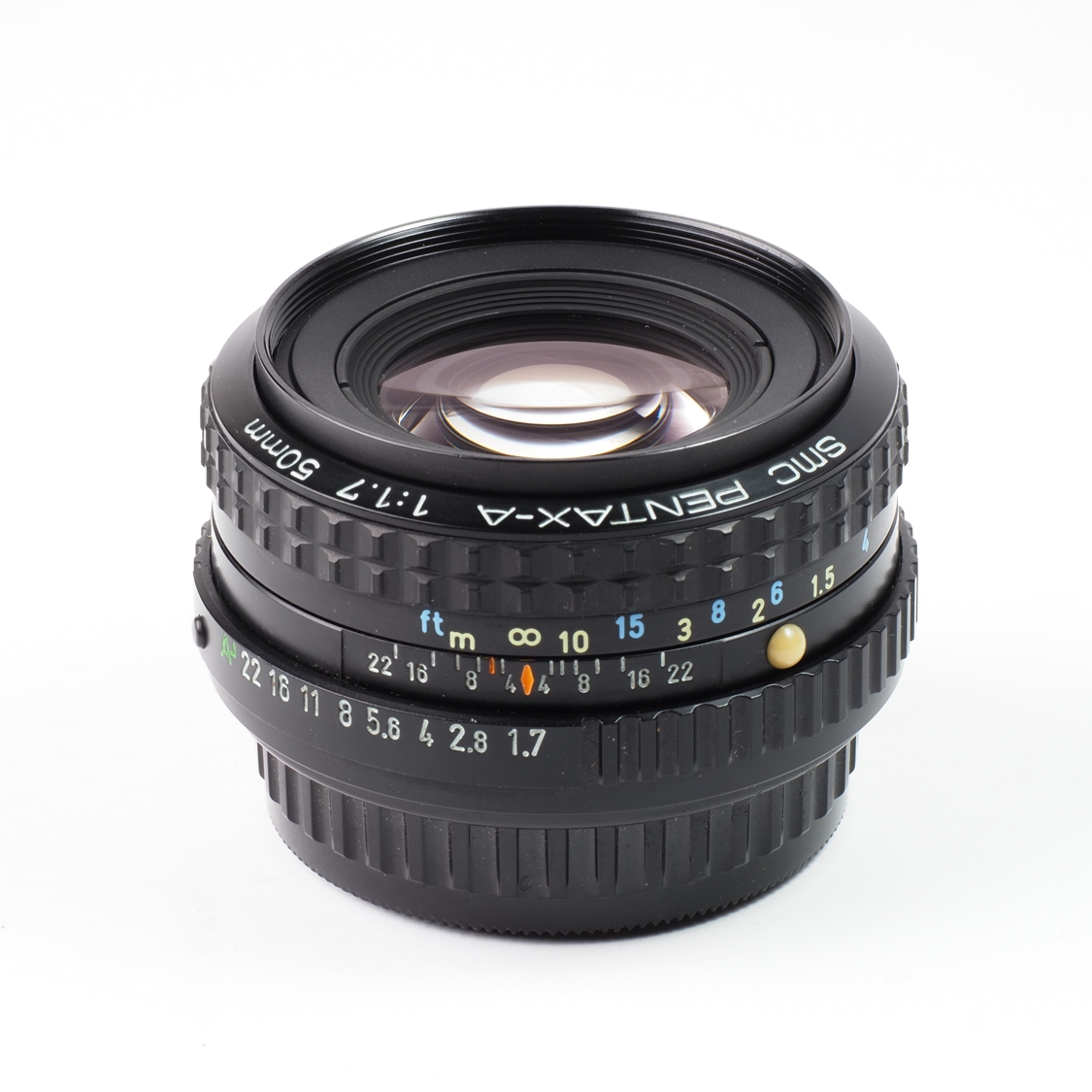 Pentax-A 50mm F1.7 SMC (BGN) Used Lens for K Mount