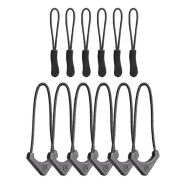 WANDRD Standard Zipper Puller (Black, 12-Pack)