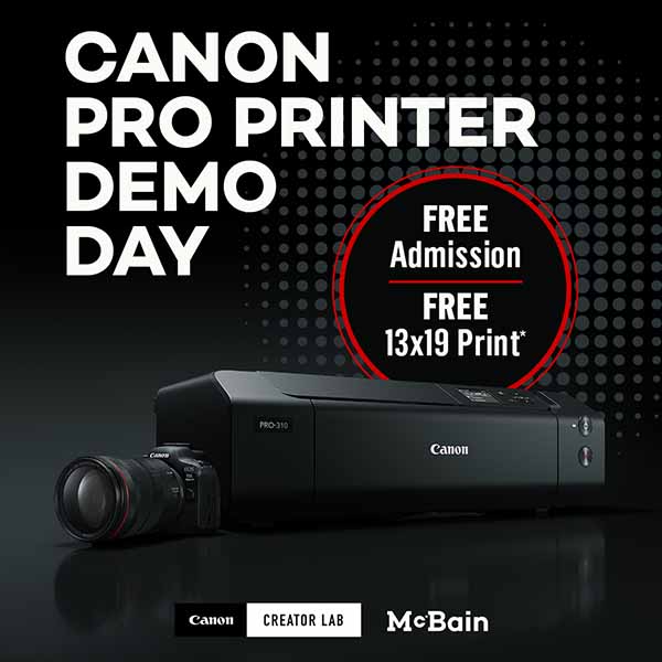Canon Pro Printer Demo Day