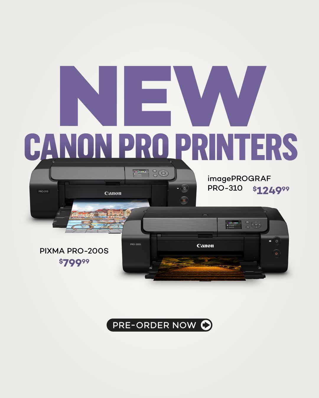 New Canon Professional Wide Format Printers