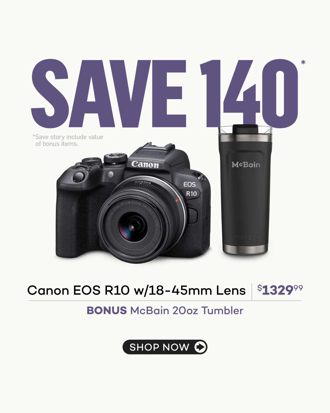 Canon EOS R10 Camera with 18-45mm STM Lens